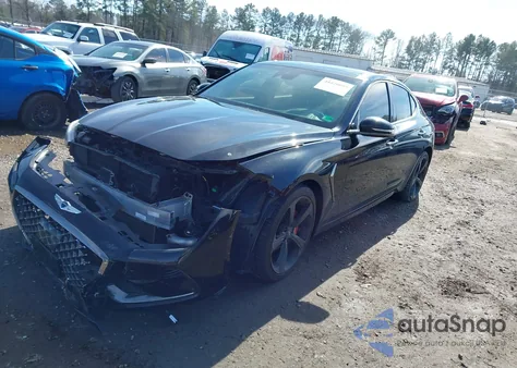 2019 Genesis G70 2.0T Advanced из США, поврежденный, VIN KMTG44LA2KU027227